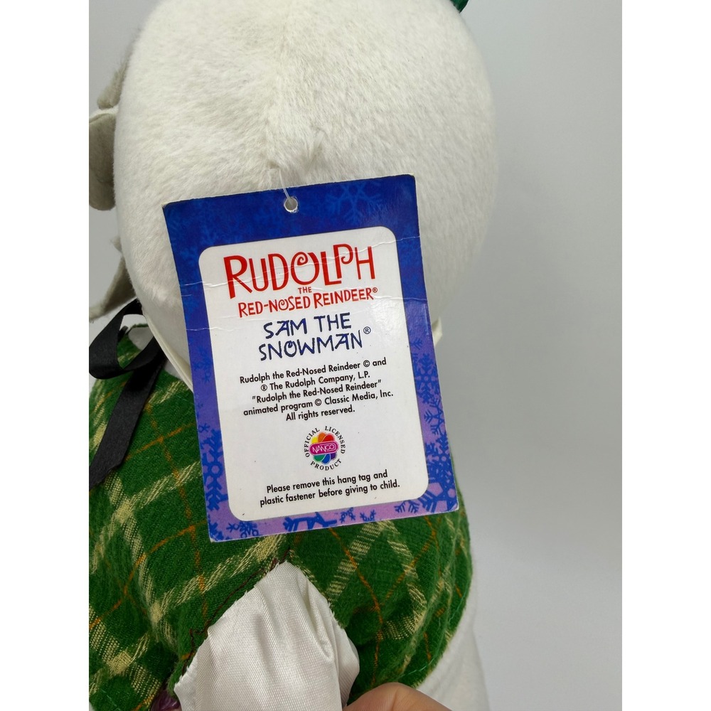 Rudolph Sam the Snowman Plush 15 inch Stuffed Animal Toy Christmas Holiday - Picture 5 of 6